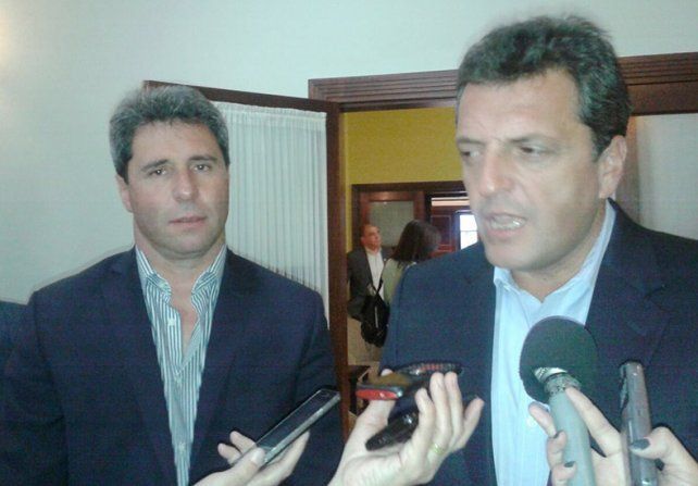 Sergio Massa, líder del Frente Renovador visitó San Juan