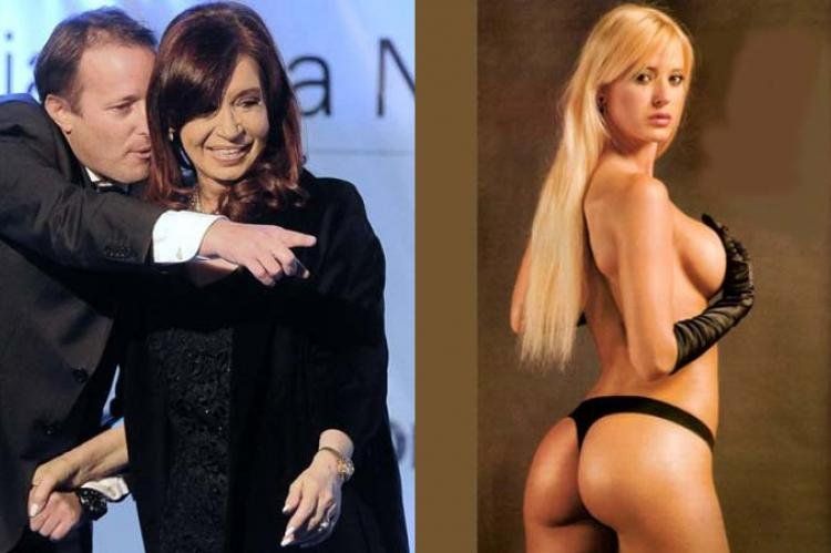 Cristina, Insaurralde y Jesica Cirio.