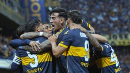 Boca Juniors festejó su gol de pelota parada.