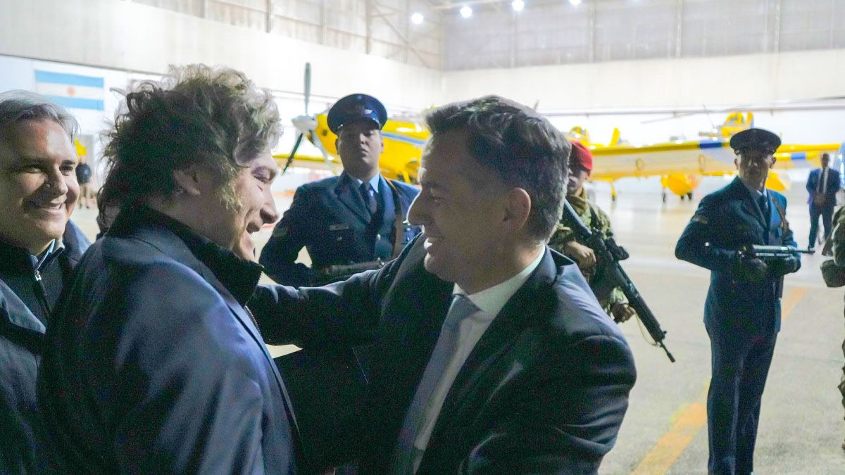 Gabriel Bornoroni y Javier Milei.&nbsp;