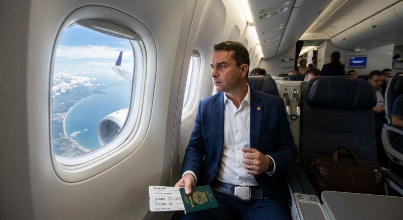 Brasil impide la salida de Flávio Bolsonaro, pero este se escapa a Estados Unidos desde Iguazú