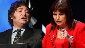 Javier Milei y Patricia Bullrich en días de profundas discusiones Javier Milei y Patricia Bullrich en días de profundas discusiones