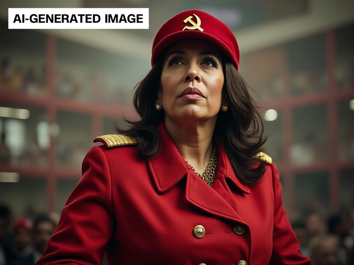 La imagen de la controversia: Elon Musk mostró a Kamala Harris con vestimenta del Partido Comunista La imagen de la controversia: Elon Musk mostró a Kamala Harris con vestimenta del Partido Comunista
