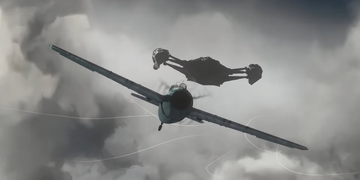 "Deprepador: Cazador de asesinos" mezcla tres épocas con batallas zarpadas, pero la del piloto Torres en plena guerra es la más flashera: combate aéreo, ingenio puro y animación de lujo. "Deprepador: Cazador de asesinos" mezcla tres épocas con batallas zarpadas, pero la del piloto Torres en plena guerra es la más flashera: combate aéreo, ingenio puro y animación de lujo.