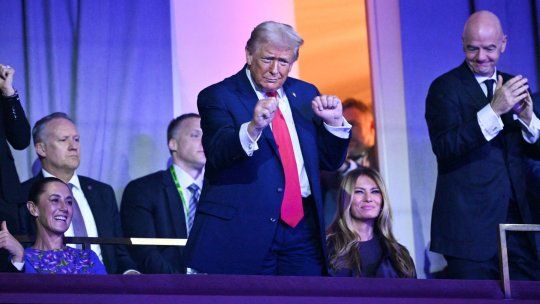 Gianni Infantino y Donald Trump.