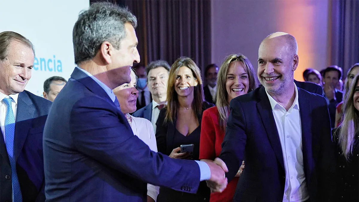 Sergio Massa y Horacio Rodríguez Larreta (ex) amigos y competidores presidenciales.