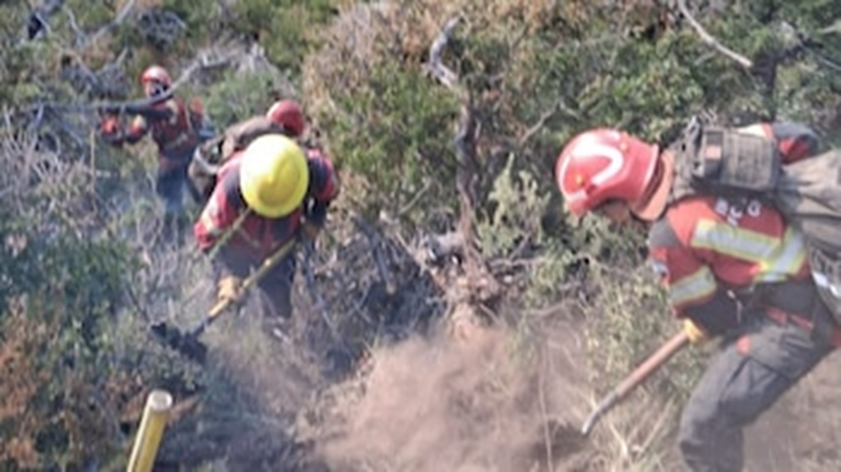 El servicio provincial de manejo del fuego trata de controlar los parques de Chubut El servicio provincial de manejo del fuego trata de controlar los parques de Chubut