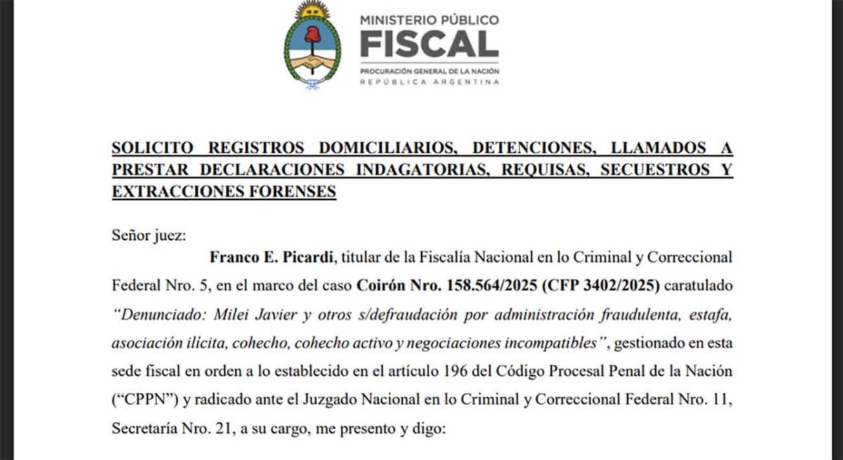 El dictamen del fiscal Picardi en la causa del ANDISgate (Foto: Captura de pantalla de documento)