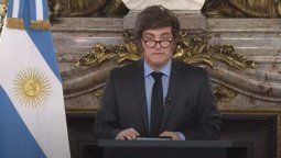 Javier Milei habló en cadena nacional.