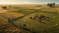 Elcerco de alambre, que protege a los animales, se convierte en infraestructuraclave del nuevo diseño productivo del campo argentino.