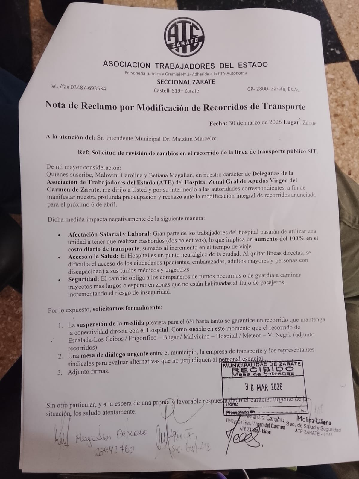 El reclamo se da en medio de la preocupación creciente por el impacto que los cambios en el servicio podrían tener en sectores esenciales de la comunidad. El reclamo se da en medio de la preocupación creciente por el impacto que los cambios en el servicio podrían tener en sectores esenciales de la comunidad.