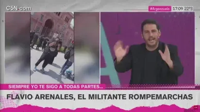 Albañil libertario fue acusado de 'extra' por Diego Brancatelli y salió al cruce