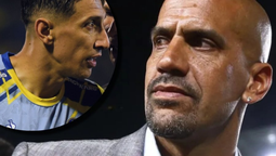 Ángel Di María y Juan Sebastián Verón