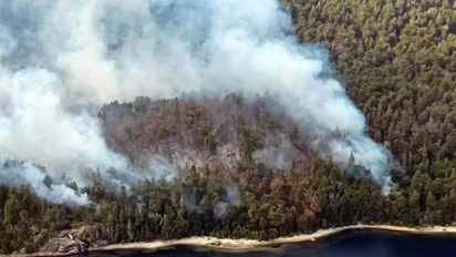 Incendios: El Splif se suma al combate del fuego en el Parque Nacional Nahuel Huapi