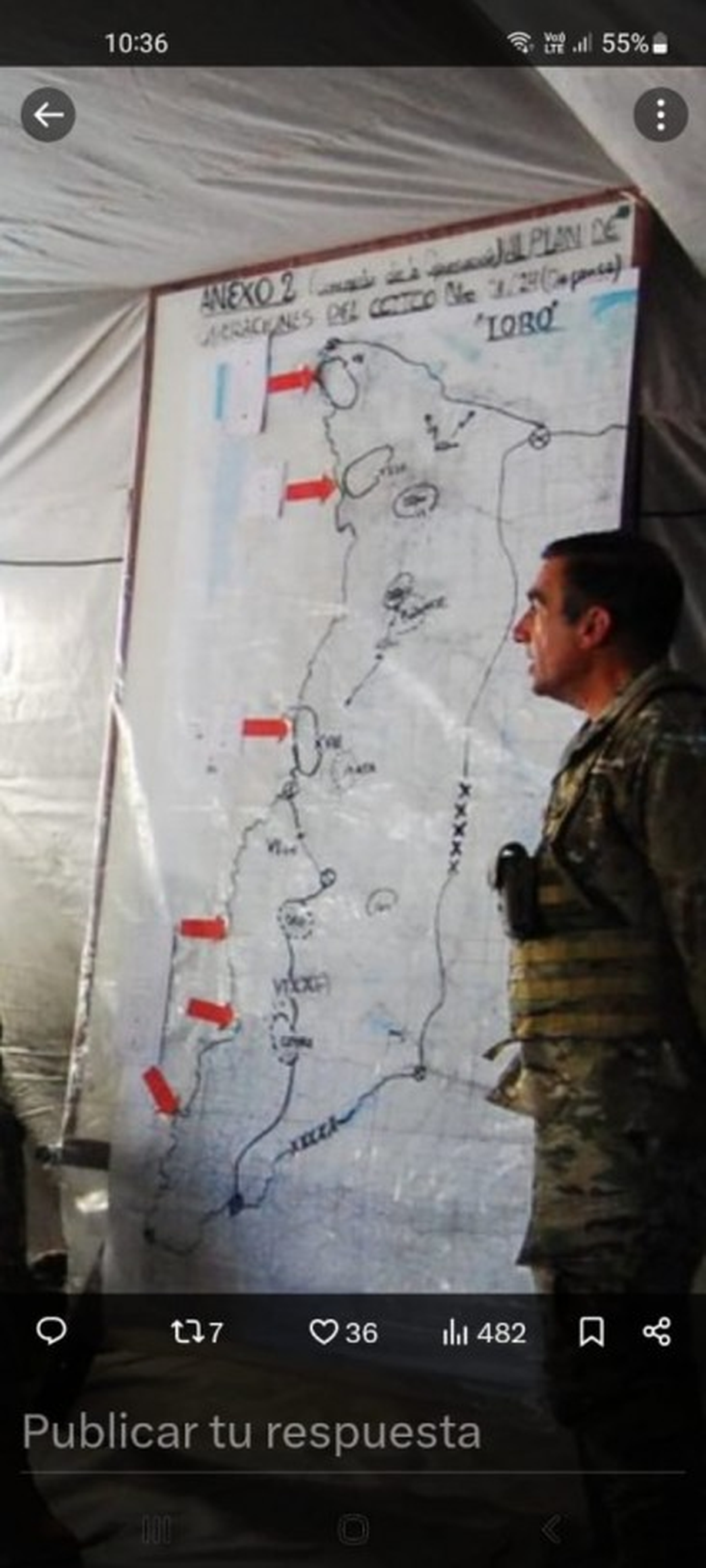 Polémico twit del Ejército, luego borrado, sobre Chile Polémico twit del Ejército, luego borrado, sobre Chile