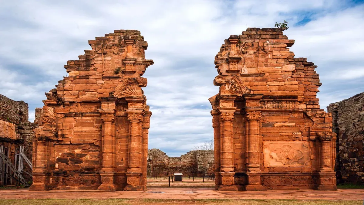 Las imponentes ruinas jesuitas.