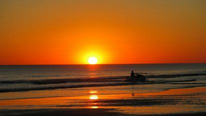 La imponente playa de Buenos Aires para ver el atardecer sobre el mar