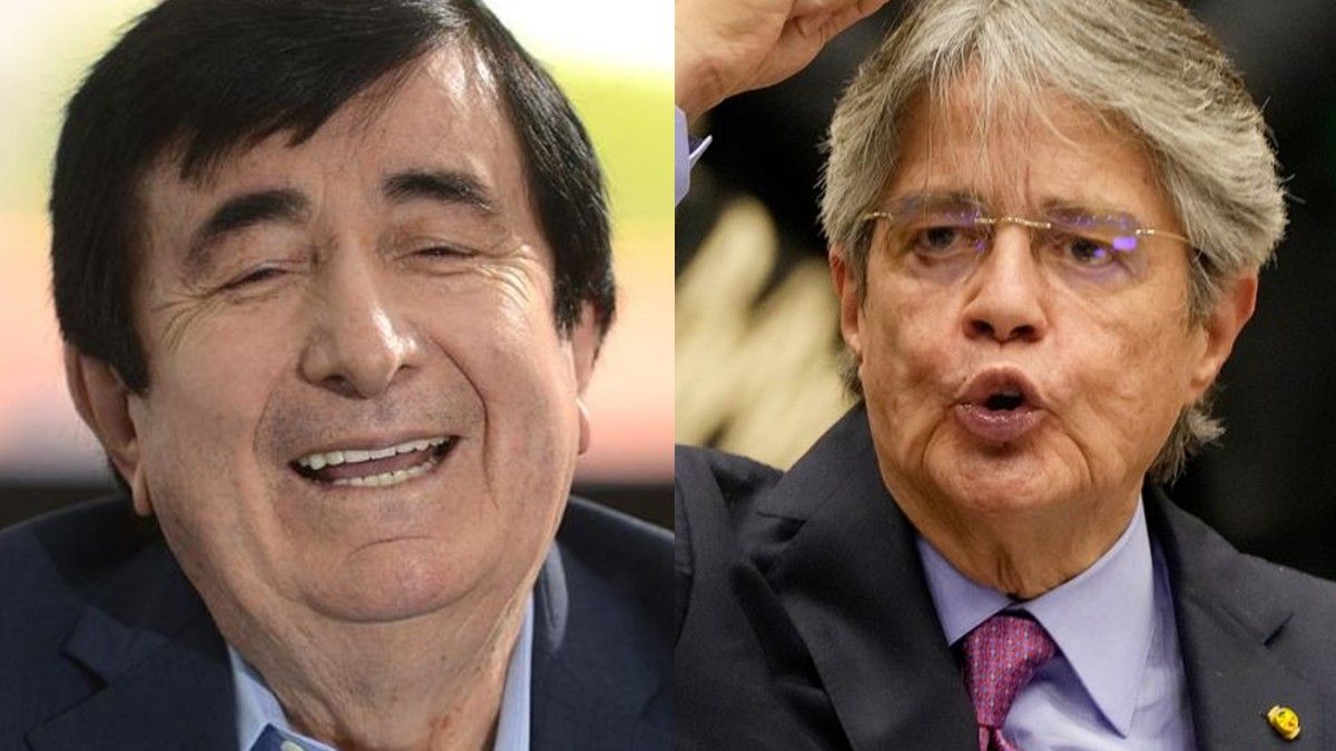 El asesor político Jaime Durán Barba y el presidente ecuatoriano Guillermo Lasso.&nbsp;