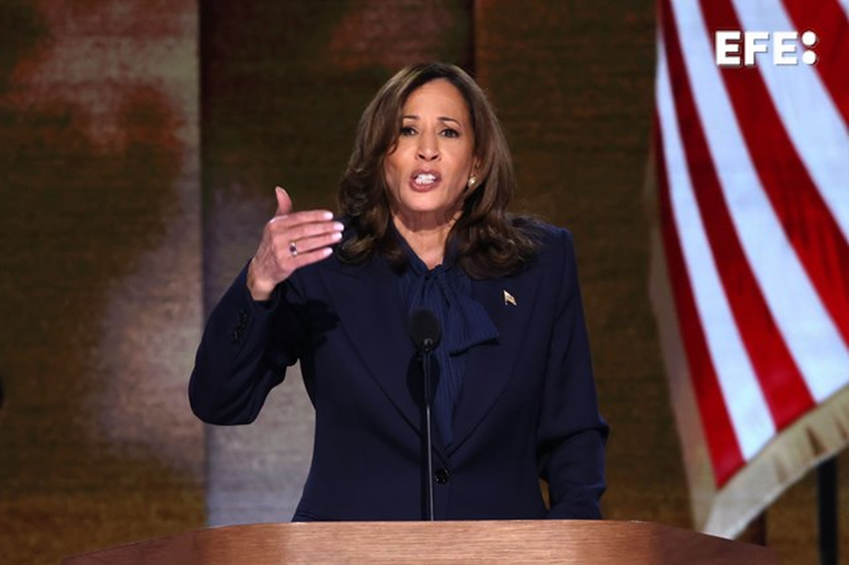 Kamala Harris aceptó ser candidata a presidenta de los Estados Unidos en las elecciones del 5 de noviembre Kamala Harris aceptó ser candidata a presidenta de los Estados Unidos en las elecciones del 5 de noviembre
