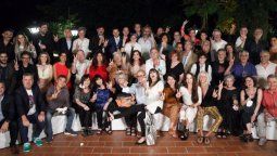 Cristina Kirchner en la reunión con los artistas.