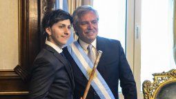 altText(Alberto Fernández zafó y Moria Casan va a El Nueve)}