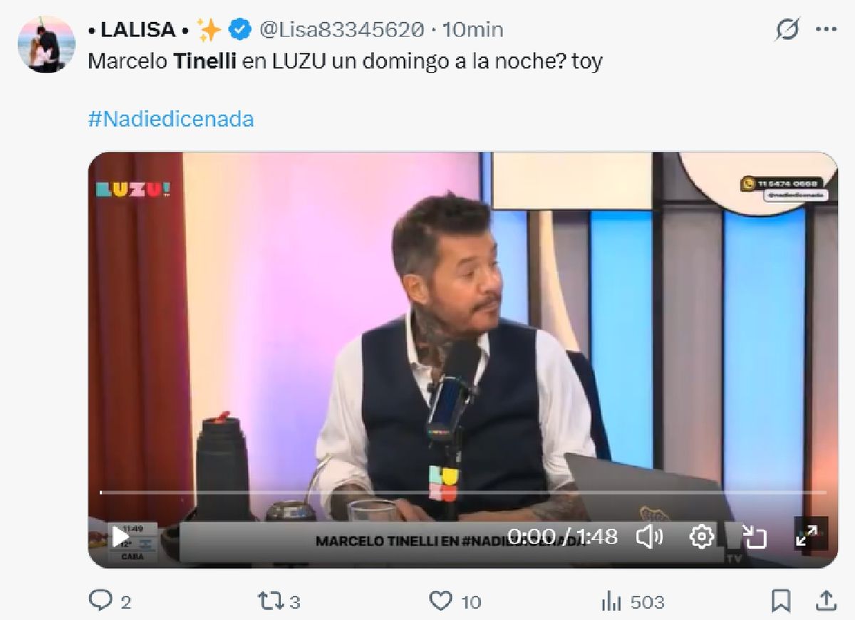 Marcelo Tinelli no descart&oacute; sumarse a la programaci&oacute;n de LUZU TV.