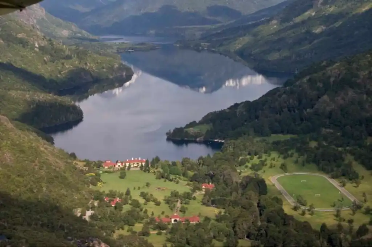 La estancia Lago Escondido, propiedad de Joe Lewis. 
