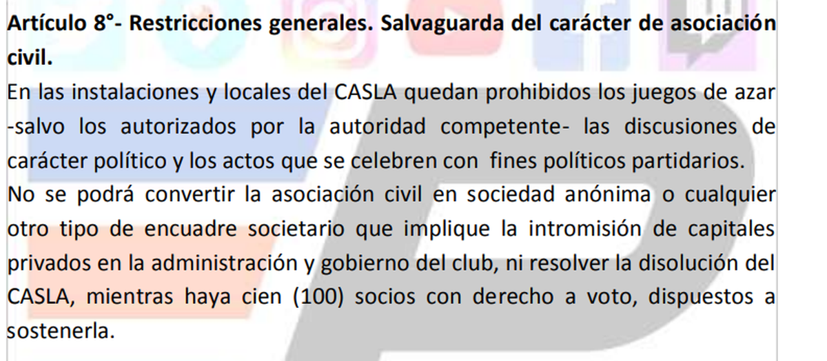 Foto extraída de https://www.elplateista.com.ar/wp-content/uploads/2021/03/ESTATUTO-SOCIAL-CASLA.pdf Foto extraída de https://www.elplateista.com.ar/wp-content/uploads/2021/03/ESTATUTO-SOCIAL-CASLA.pdf