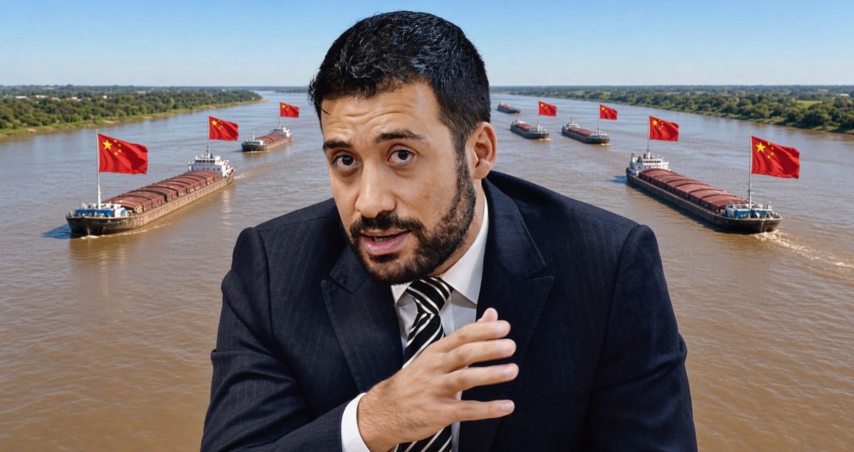 Alejandro Cacace explicando la desregulación de la navegación.
