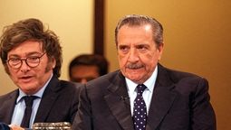 Javier Milei y Raúl Alfonsin.