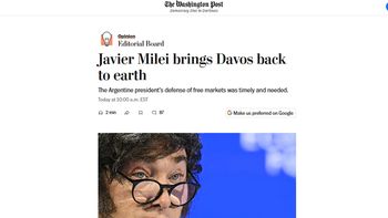 Jeff Bezos se entusiasmó con el discurso de Milei en Davos