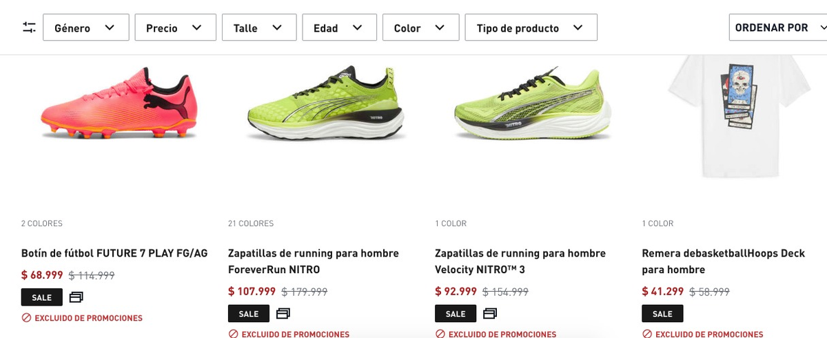 El outlet de Puma está que arde en el Black Friday. El outlet de Puma está que arde en el Black Friday.