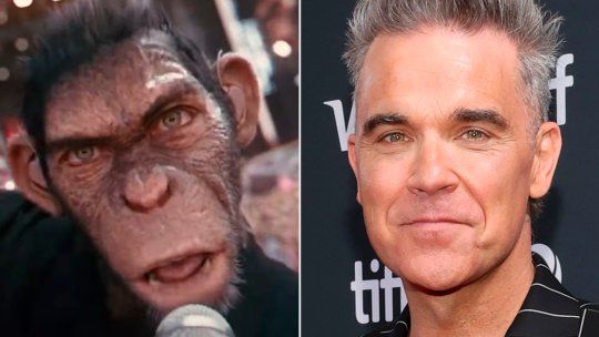 El cantante Robbie Williams protagonizará su biopic como un mono (literalmente)