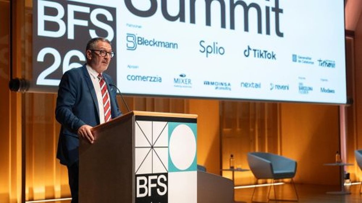 Miquel Sàmper, consejero de Empresa y Trabajo de la Generalitat de Cataluña, durante su intervención en el Barcelona Fashion Summit 2026. Miquel Sàmper, consejero de Empresa y Trabajo de la Generalitat de Cataluña, durante su intervención en el Barcelona Fashion Summit 2026.
