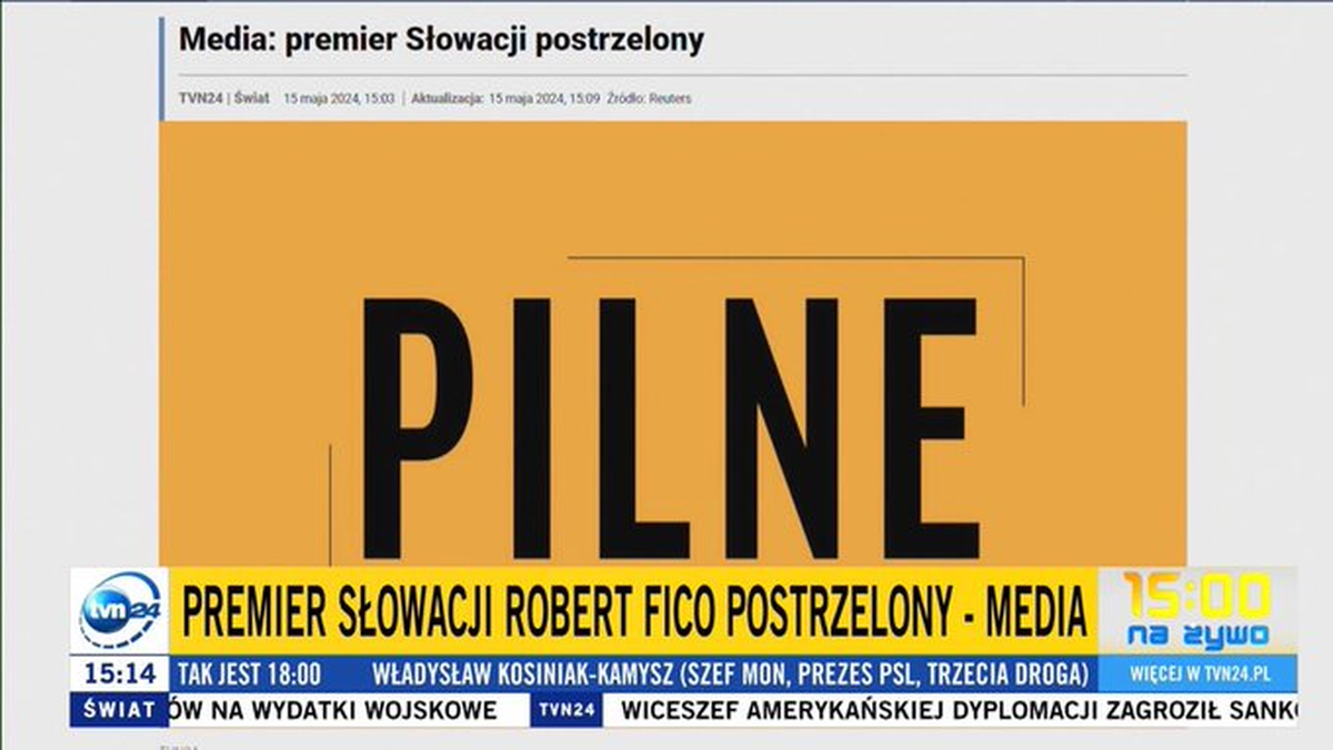 Los medios eslovacos están hablando del intento de magnicidio al premier Los medios eslovacos están hablando del intento de magnicidio al premier