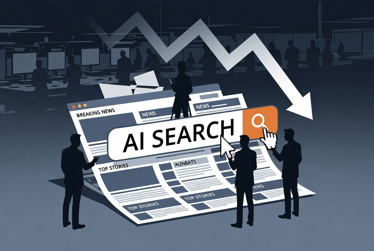 La IA impulsa el fenómeno "zero click", donde los usuarios obtienen respuestas sin entrar a los medios. Esto reduce el tráfico, afecta los ingresos publicitarios y cambia el modelo digital periodístico. La IA impulsa el fenómeno "zero click", donde los usuarios obtienen respuestas sin entrar a los medios. Esto reduce el tráfico, afecta los ingresos publicitarios y cambia el modelo digital periodístico.