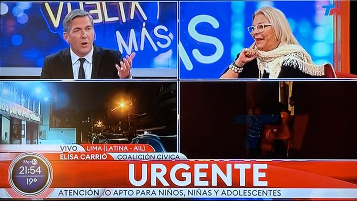Elisa Carrió habló sobre hidrovía y cocaína