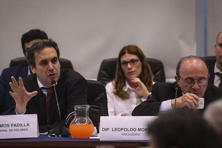 Ramos Padilla en aquella presentación en el Congreso que disparó la denuncia.