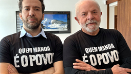 André Janones y Lula da Silva.