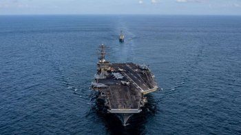 El portaaviones nuclear de USA se acerca a Mar del Plata con la Armada Argentina