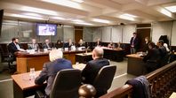 Sala del Consejo de la Magistratura que juzgó a Alfredo López