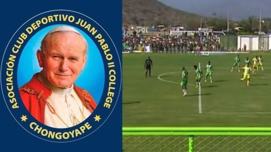 JuanPablo II, club fundado en 2015, ascendió a la Liga 1 de la Primera División delFútbol de Perú para envidia del Papa Francisco.