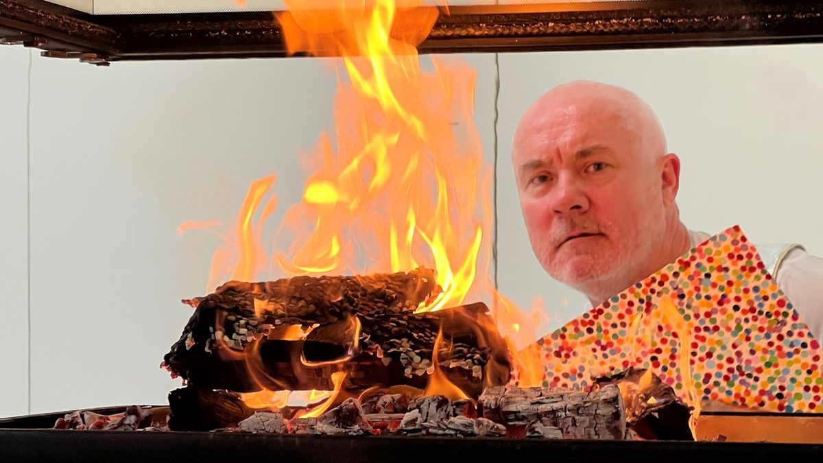 El arte a las brasas, modo Hirst.
