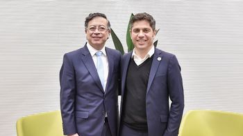 Gustavo Petro y Axel Kicillof en Barcelona (España). Gustavo Petro y Axel Kicillof en Barcelona (España).
