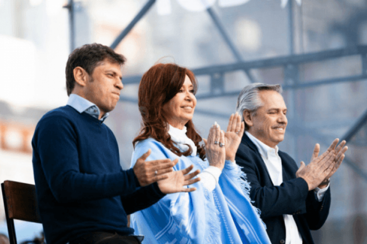 Alberto, CFK, Kicillof, Massa y otros, comparten acto para mostrar unidad en el FdT.