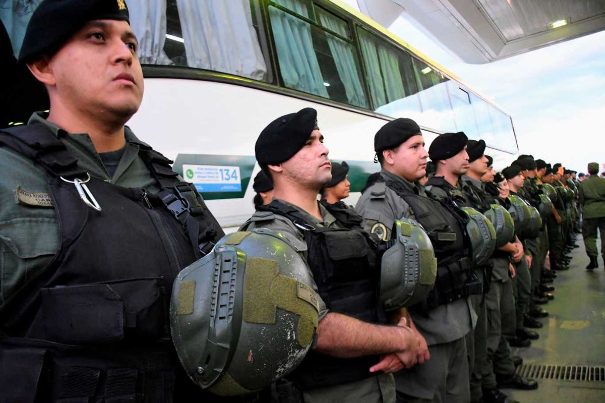 Gendarmer&iacute;a Nacional en Rosario.