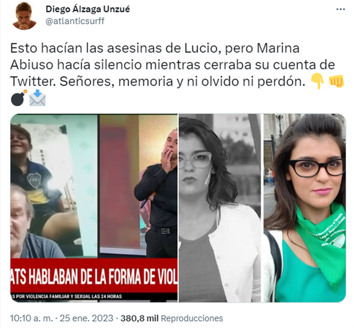 La campaña contra Abiuso comenzó en Twitter y llegó a los medios.