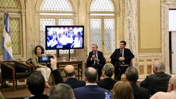 Miguel Ángel Pichetto en su exposición Miguel Ángel Pichetto en su exposición