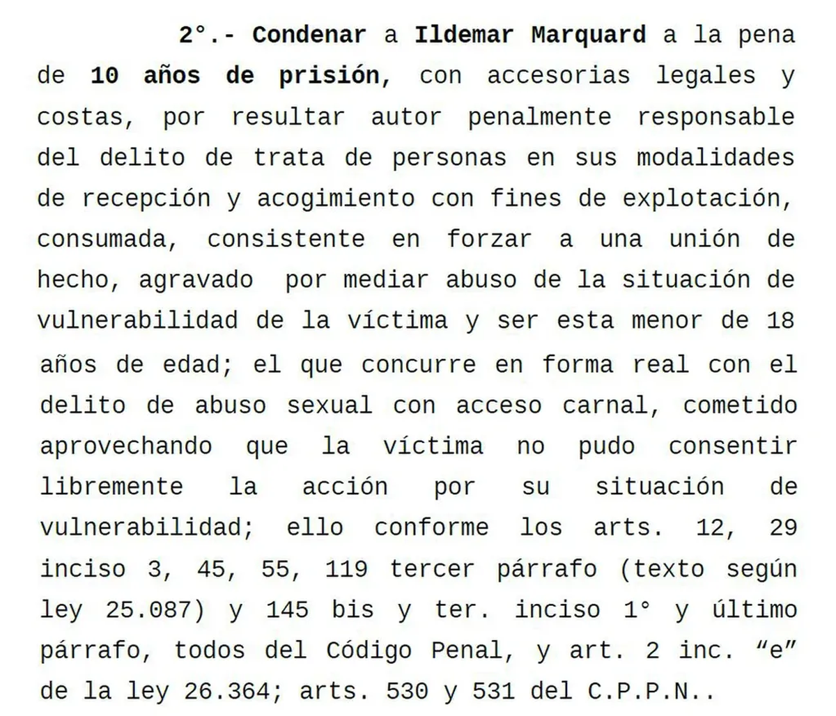 La calificación del TOF N°3 de San Martín. (Foto: La voz)