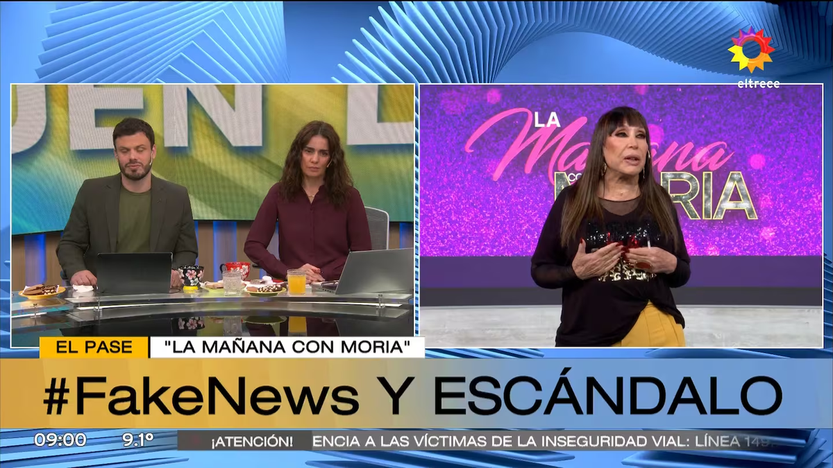 La conductora consideró que se aprovechó la polémica para agitar la guerra entre el streaming y la televisión. Y reclamó protocolos más rigurosos para verificar este tipo de información. Foto: Captura El Trece La conductora consideró que se aprovechó la polémica para agitar la guerra entre el streaming y la televisión. Y reclamó protocolos más rigurosos para verificar este tipo de información. Foto: Captura El Trece